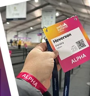 Crachá ALPHA do Web Summit